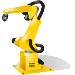 Industrial Robot Shadow Icon 256x256 png